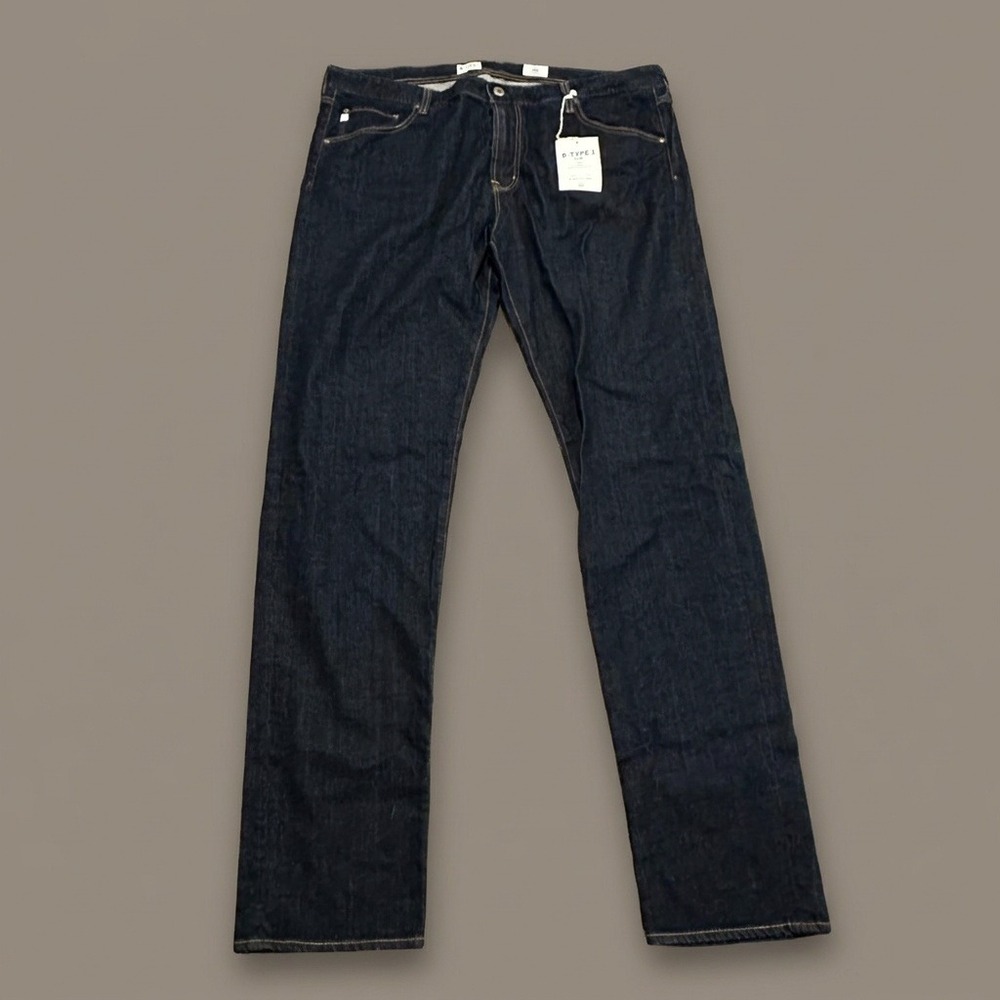 AG Adriano Goldschmied B-Type I Jeans Mens 41x36 Slim Fit Dark Wash Denim NWT